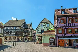 Half Timbered Houses Gallery: Kaysersberg, Haut-Rhin, Alsace, Alsace-Champagne-Ardenne-Lorraine, Grand Est, France