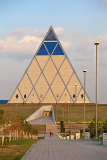 Sir Norman Foster Prints: Kazakhstan, Astana, Palace of Peace and Reconciliation pyramid designed by Sir Norman
