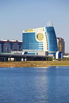 Images Dated 30th November 2011: Kazakhstan, Astana, View of buisness center near State auditorium