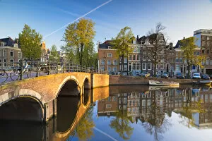 Images Dated 16th May 2017: Keizersgracht canal at dawn, Amsterdam, Netherlands