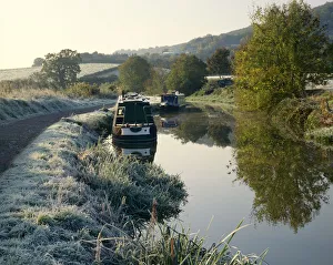 Avon Prints: Kennet & Avon Canal in Frost, Bathampton, Avon, England