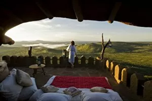 Safari Lodge Gallery: Kenya, Laikipia, Ol Malo. A star bed laid out on the roof terrace of Ol Malo House