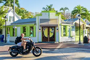 Scooter Prints: Kermits Key Lime Colourful facade, Key West, Florida Keys, Florida, USA