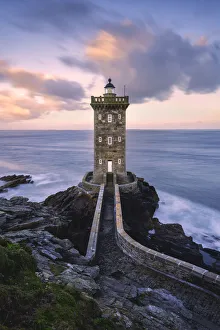 Kermorvan Lighthouse, Le Conquet, Brest, Finistère departement, Bretagne - Brittany, France