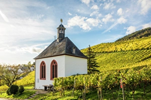 Krov Prints: Kesselstatt Chapel in the vineyards near Kroev on the Mosel