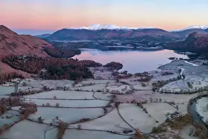 Keswick and Derwent Water, Lake District National Park, Cumbria, England