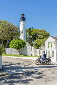 Scooter Prints: Key West Lighthouse, Key West, Florida Keys, Florida, USA