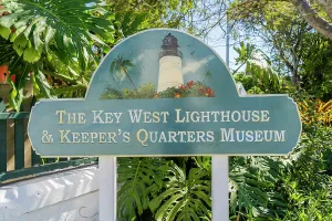 Signage Prints: Key West Lighthouse, Key West, Florida Keys, Florida, USA
