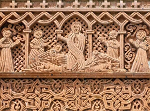 Khachars at Geghard Monastery (Geghardavank), Kotayk Province, Armenia