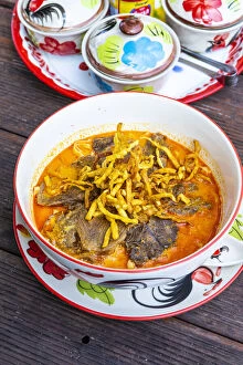 Khao soi, a traditional northern Thai dish, Chiang Mai, Northern Thailand, Thailand