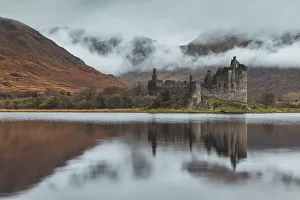 Images Dated 24th November 2021: Kilchurn Castle Reflecting in Loch Awe, Argyll & Bute, Scotland