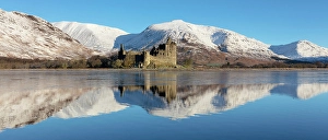 Loch Awe Prints: Kilchurn Castle in winter, Loch Awe, Highland, Scotland