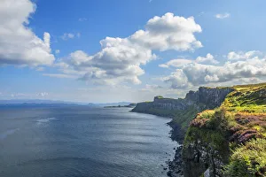 Kilt rock view point, Culnacnoc, Isle of Skye, Inner Hebrides, Highlands, Scotland