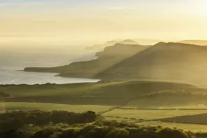 Layers Prints: Kimmeridge Bay and Gad Cliff from Swyre Head