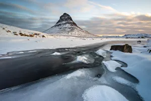 Kirkjufell Prints: Kirkjufell at sunrise, Grundarfjorður