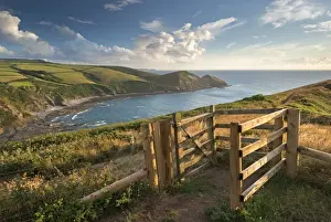 Gate Prints: Kissing Gate on the South West Coast Path near Crackington Haven, Cornwall, England
