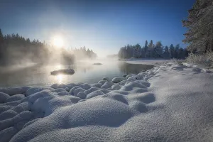 Finnish Gallery: Kiveskoski River in winter, Finland