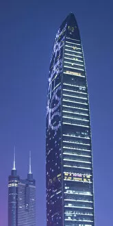 KK100 (KingKey 100) and Shun Hing Square skyscrapers, Shenzhen, Guangdong, China
