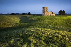 Norman Prints: Knowlton Church, Wimborne Minster, Dorset, England