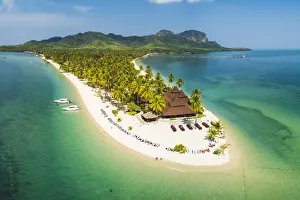 Earth From Above Prints: Ko Muk (Ko Mook), Trang Province, Thailand. Sivalai Beach Resort, aerial view (PR)