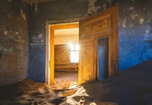 Africa Gallery: Kolmanskop, Luderitz, Namibia, Africa. Inside of an abandoned building
