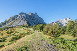 Montenegran Prints: Komovi mountain range with Ljevorcki Kom (2453m)