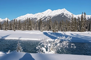 Winter Seasons Prints: Kootenay River in winter. Kootenay National Park, British Columbia, Canada