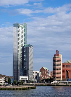Kop van Zuid Skyline, Rotterdam, South Holland, The Netherlands