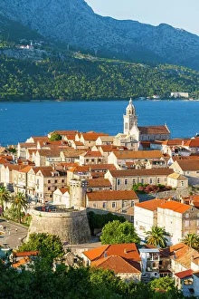 Croatia Prints: Korcula Old Town. Korcula, Dalmatia, Croatia