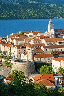 Korcula Prints: Korcula Old Town. Korcula, Dalmatia, Croatia