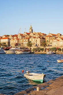 Croatia Prints: Korcula Old Town. Korcula, Dalmatia, Croatia