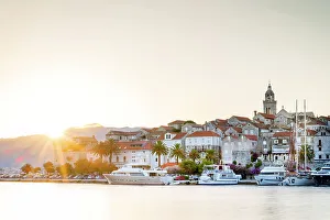 Croatia Prints: Korcula Old Town. Korcula, Dalmatia, Croatia