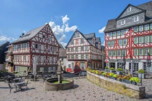 Lahn Prints: Kornmarkt, Wetzlar, Lahn, Lahn valley, Westerwald, Taunus, Hesse, Germany