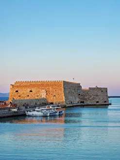 The Koules Fortress at sunset, City of Heraklion, Crete, Greece