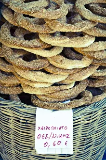 Koulouria (Greek Sesame Bread Rings), Syntagma District, Athens, Greece