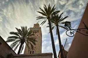Images Dated 2nd July 2014: Koutoubia minaret at twilight. Marrakech, Morocco