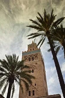 Koutoubia minaret at twilight. Marrakech, Morocco