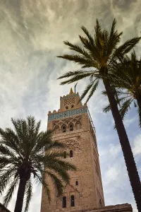 Images Dated 2nd July 2014: Koutoubia minaret at twilight. Marrakech, Morocco