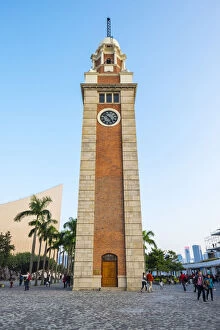 Former Kowloon-Canton Railway Clock Tower, Tsim Sha Tsui, Kowloon, Hong Kong, China