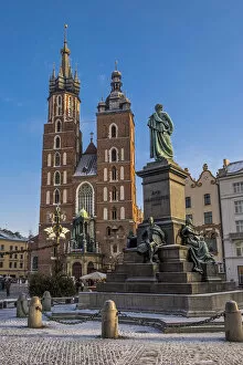 Images Dated 19th May 2016: Krakow, Poland, North East Europe. St. Mary Basilica in the Market square