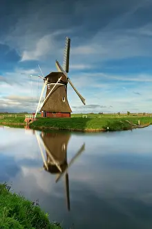 Groningen Prints: Krimstermolen Mill, Groningen, Holland, Netherlands