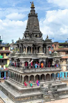Durbar Square Prints: Krishna temple, Durbar Square, Patan, Lalitpur, Nepal