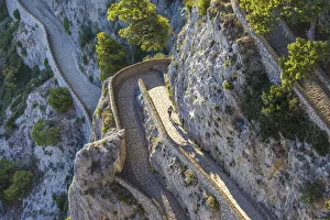 Campania Gallery: Via Krupp on Capri, Gulf of Naples, Campania, Italy