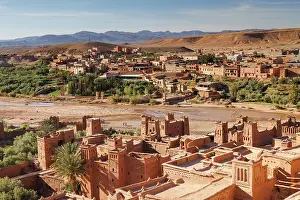 Ksar Prints: Ksar of Ait Ben Haddou and the Atlas Mountains, Ouarzazate, Morocco
