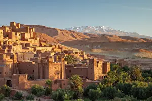 Ksar Prints: Ksar of Ait Ben Haddou and the Atlas Mountains, Ouarzazate, Morocco