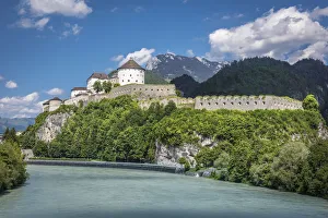 Kufstein Fortress above the Inn River, Kufstein in Tirol, Tyrol, Austria Kufstein Fortress above the Inn River, Kufstein in Tirol, Tyrol, Austria