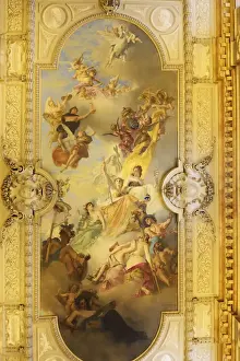 Decorative Arts Prints: Kungliga slottet (Royal Palace) ceiling painting by Julius Kronberg, 1890s. Stockholm