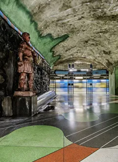 Images Dated 1st February 2022: Kungstradgarden metro station, Stockholm, Stockholm County, Sweden