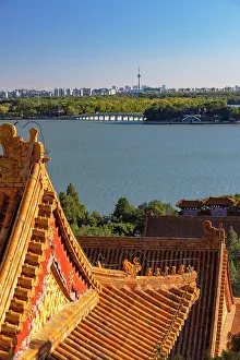 Qing Dynasty Prints: Kunming Lake and Summer Palace (UNESCO World Heritage Site), Beijing, China