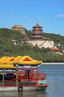 Qing Dynasty Prints: Kunming Lake and Summer Palace (UNESCO World Heritage Site), Beijing, China